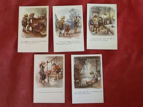 Poulbot ensemble 5 cartes - poulbot, de